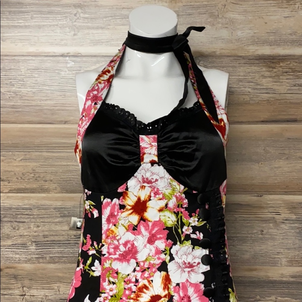 Voodoo Vixen Dark Floral Pencil Dress NWT G9 - Picture 2 of 4